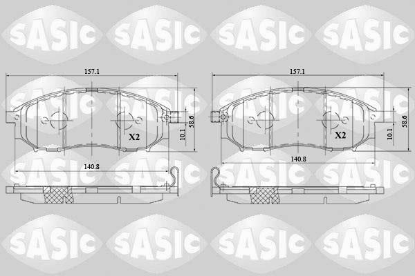 Sasic 6214036 Brake Pad Set, disc brake 6214036: Buy near me in Poland at 2407.PL - Good price!