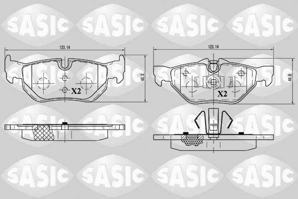 Sasic 6216012 Brake Pad Set, disc brake 6216012: Buy near me in Poland at 2407.PL - Good price!