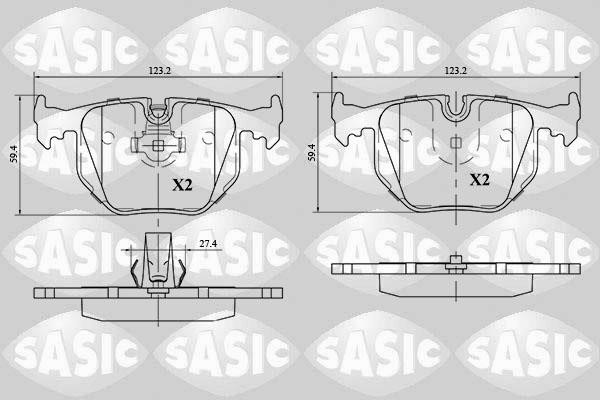 Sasic 6216054 Brake Pad Set, disc brake 6216054: Buy near me in Poland at 2407.PL - Good price!