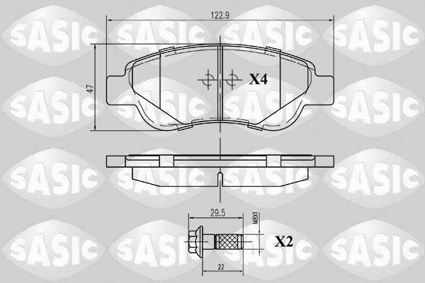 Sasic 6210006 Scheibenbremsbeläge, Set 6210006: Kaufen Sie zu einem guten Preis in Polen bei 2407.PL!