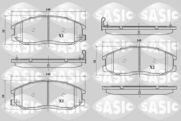 Sasic 6216093 Brake Pad Set, disc brake 6216093: Buy near me in Poland at 2407.PL - Good price!