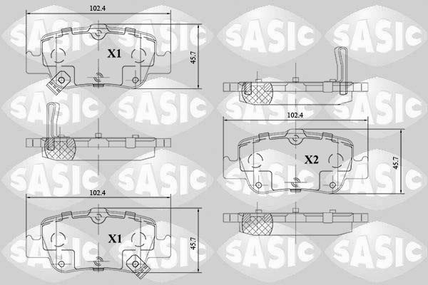 Sasic 6216110 Гальмівні колодки, комплект 6216110: Приваблива ціна - Купити у Польщі на 2407.PL!