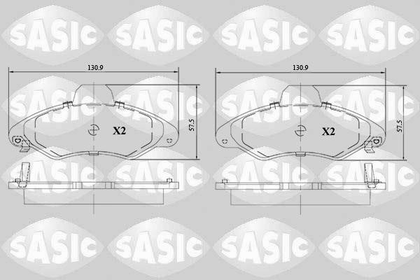 Sasic 6216111 Brake Pad Set, disc brake 6216111: Buy near me in Poland at 2407.PL - Good price!