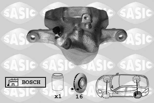 Sasic 6506194 Суппорт тормозной задний левый 6506194: Отличная цена - Купить в Польше на 2407.PL!