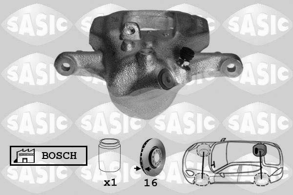Sasic 6506195 Brake caliper rear right 6506195: Buy near me in Poland at 2407.PL - Good price!