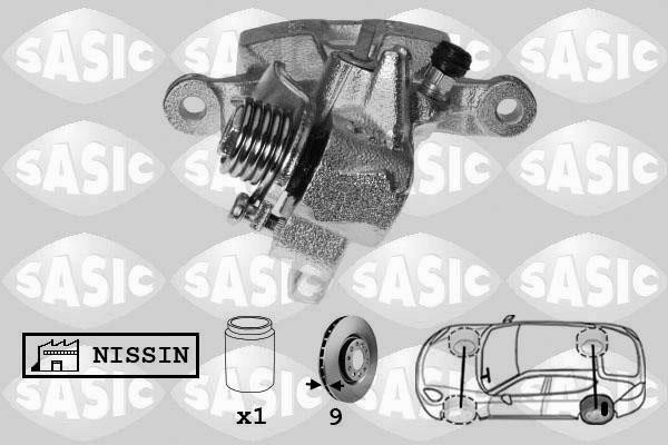 Sasic 6506200 Суппорт тормозной задний левый 6506200: Отличная цена - Купить в Польше на 2407.PL!