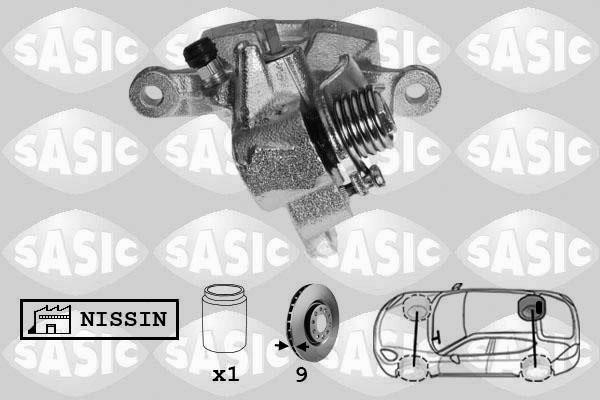 Sasic 6506201 Суппорт тормозной задний правый 6506201: Отличная цена - Купить в Польше на 2407.PL!