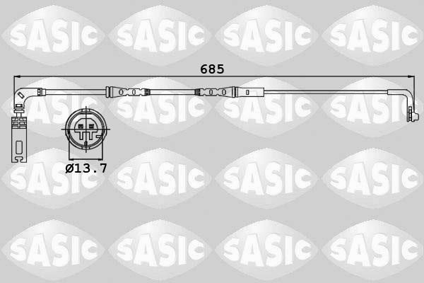 Sasic 6236009 Датчик износа тормозных колодок 6236009: Отличная цена - Купить в Польше на 2407.PL!