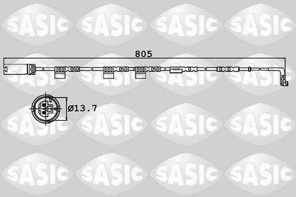 Sasic 6236014 Czujnik zużycia klocków hamulcowych 6236014: Atrakcyjna cena w Polsce na 2407.PL - Zamów teraz!