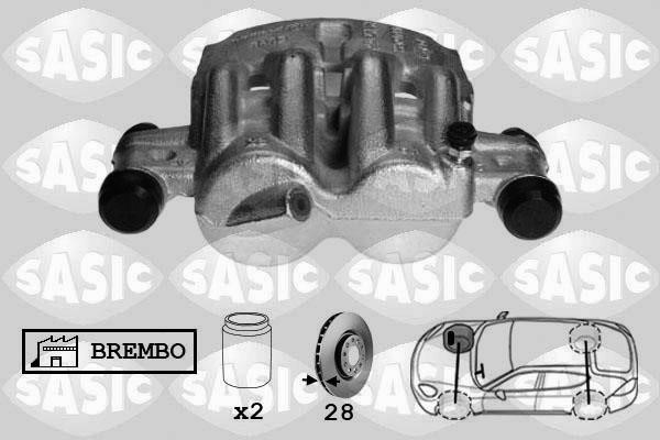 Sasic 6500063 Суппорт тормозной передний правый 6500063: Отличная цена - Купить в Польше на 2407.PL!