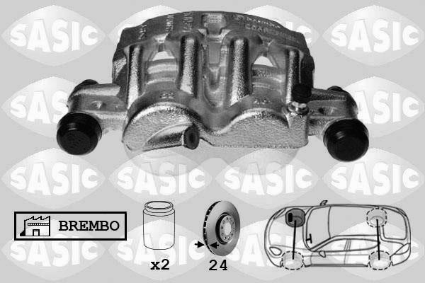 Sasic 6500065 Brake caliper front right 6500065: Buy near me in Poland at 2407.PL - Good price!