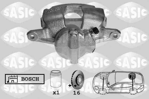 Sasic 6500067 Brake caliper rear right 6500067: Buy near me in Poland at 2407.PL - Good price!
