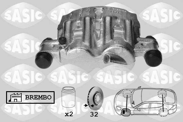 Sasic 6500074 Brake caliper front left 6500074: Buy near me in Poland at 2407.PL - Good price!