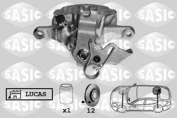 Sasic 6504033 Brake caliper rear right 6504033: Buy near me in Poland at 2407.PL - Good price!