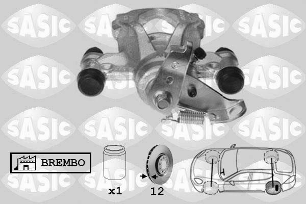 Sasic 6504038 Brake caliper rear left 6504038: Buy near me in Poland at 2407.PL - Good price!