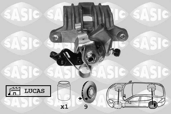 Sasic 6506122 Brake caliper rear left 6506122: Buy near me in Poland at 2407.PL - Good price!
