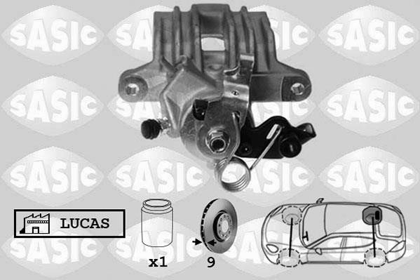 Sasic 6506123 Суппорт тормозной задний правый 6506123: Отличная цена - Купить в Польше на 2407.PL!