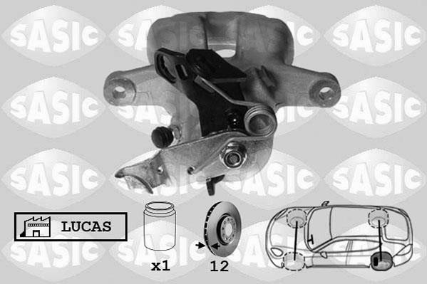 Sasic 6506124 Brake caliper rear left 6506124: Buy near me in Poland at 2407.PL - Good price!
