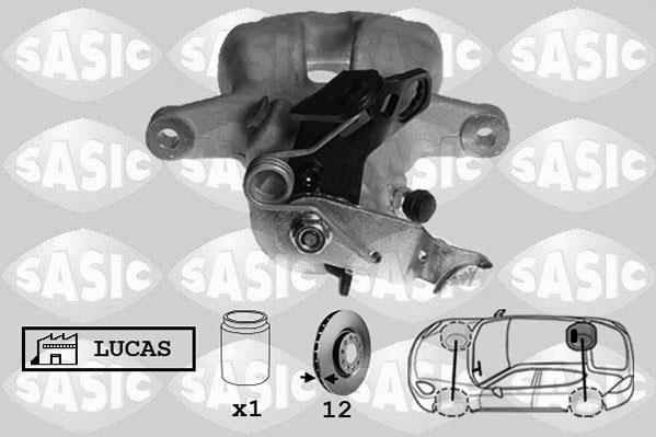 Sasic 6506125 Суппорт тормозной задний правый 6506125: Отличная цена - Купить в Польше на 2407.PL!