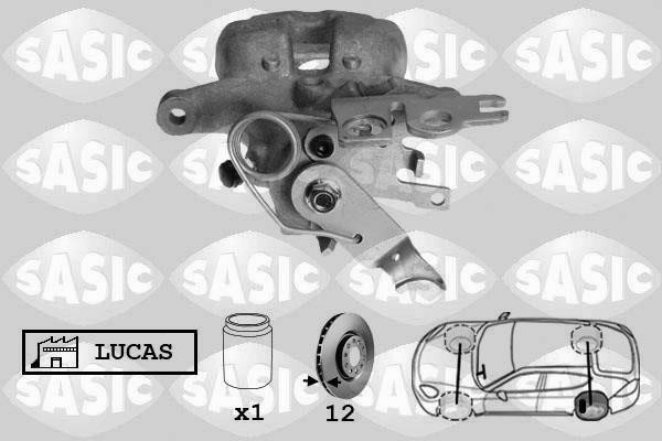 Sasic 6506132 Brake caliper rear left 6506132: Buy near me in Poland at 2407.PL - Good price!