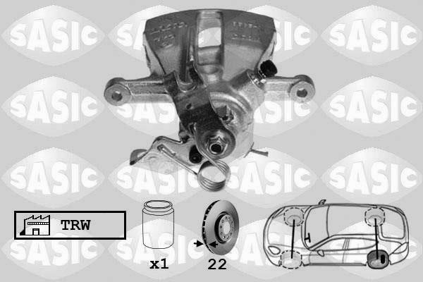 Sasic 6506134 Brake caliper rear left 6506134: Buy near me in Poland at 2407.PL - Good price!