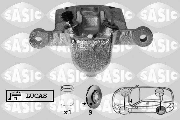 Sasic 6506154 Brake caliper rear left 6506154: Buy near me in Poland at 2407.PL - Good price!
