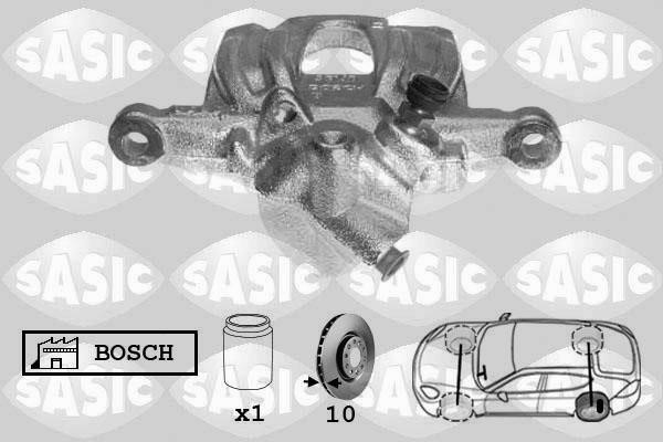 Sasic 6506164 Суппорт тормозной задний левый 6506164: Отличная цена - Купить в Польше на 2407.PL!