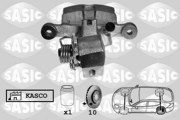 Sasic 6506170 Суппорт тормозной задний левый 6506170: Отличная цена - Купить в Польше на 2407.PL!