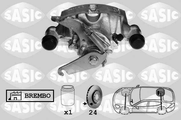 Sasic 6506175 Brake caliper rear right 6506175: Buy near me in Poland at 2407.PL - Good price!