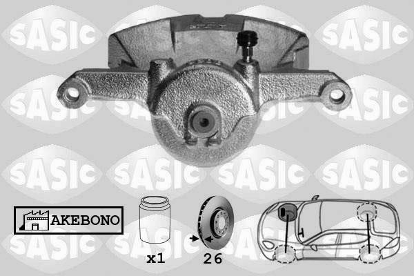 Sasic 6506181 Суппорт тормозной передний правый 6506181: Купить в Польше - Отличная цена на 2407.PL!