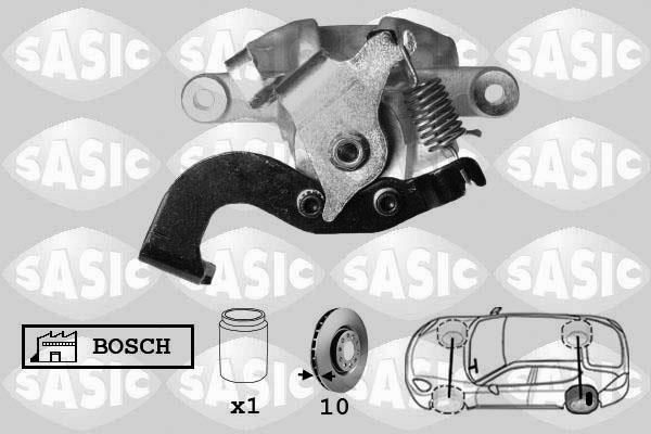 Sasic 6506182 Brake caliper rear left 6506182: Buy near me in Poland at 2407.PL - Good price!