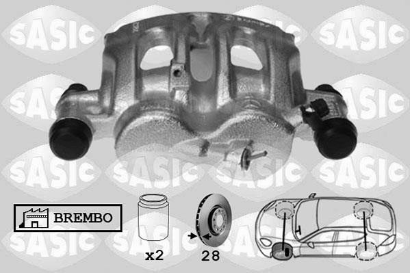 Sasic 6506184 Brake caliper front left 6506184: Buy near me in Poland at 2407.PL - Good price!