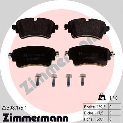 Otto Zimmermann 22308.175.1 Brake Pad Set, disc brake 223081751: Buy near me in Poland at 2407.PL - Good price!