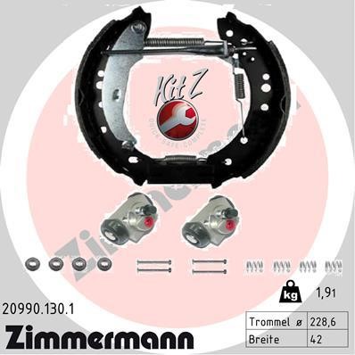 Otto Zimmermann 20990.130.1 Brake shoe set 209901301: Buy near me in Poland at 2407.PL - Good price!