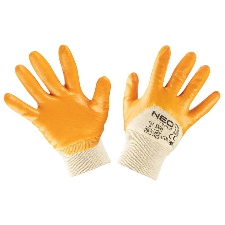 Neo Tools 97-631-10 Working gloves, cotton, partially covered with nitrile, 4111X, size 10 9763110: Buy near me in Poland at 2407.PL - Good price!
