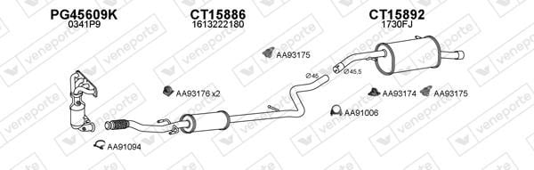Veneporte 150713 Muffler assy 150713: Buy near me at 2407.PL in Poland at an Affordable price!