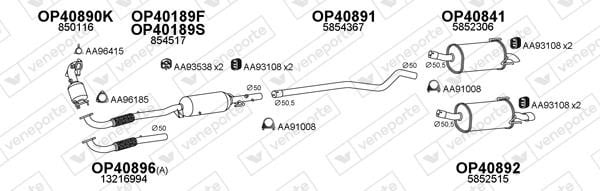 Veneporte 400580 Exhaust system 400580: Buy near me at 2407.PL in Poland at an Affordable price!