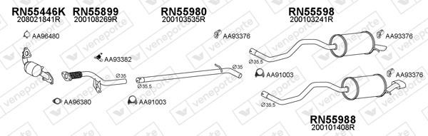 Veneporte 550651 Muffler assy 550651: Buy near me in Poland at 2407.PL - Good price!