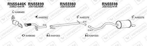 Veneporte 550652 Muffler assy 550652: Buy near me in Poland at 2407.PL - Good price!