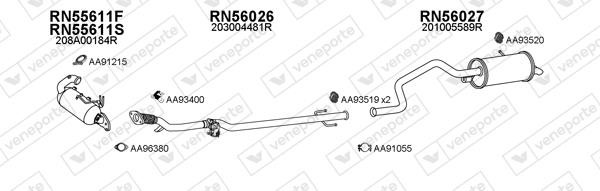 Veneporte 550680 Muffler assy 550680: Buy near me at 2407.PL in Poland at an Affordable price!