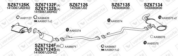 Veneporte 670065 Exhaust system 670065: Buy near me at 2407.PL in Poland at an Affordable price!