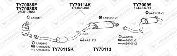 Veneporte 700149 Muffler assy 700149: Buy near me at 2407.PL in Poland at an Affordable price!