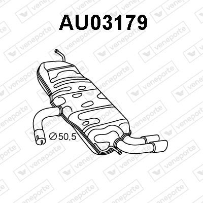Veneporte AU03179 Shock absorber AU03179: Buy near me in Poland at 2407.PL - Good price!