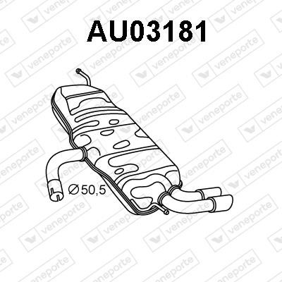 Veneporte AU03181 Shock absorber AU03181: Buy near me in Poland at 2407.PL - Good price!