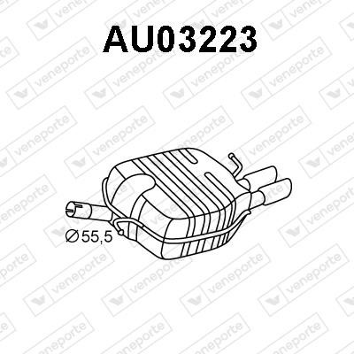 Veneporte AU03223 Амортизатор AU03223: Отличная цена - Купить в Польше на 2407.PL!