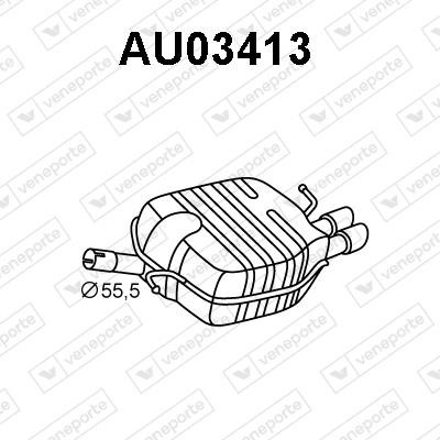 Veneporte AU03413 Амортизатор AU03413: Отличная цена - Купить в Польше на 2407.PL!