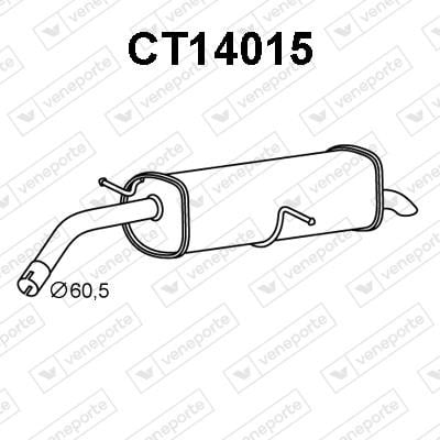 Veneporte CT14015 End Silencer CT14015: Buy near me in Poland at 2407.PL - Good price!