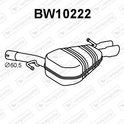 Veneporte BW10222 Амортизатор BW10222: Отличная цена - Купить в Польше на 2407.PL!