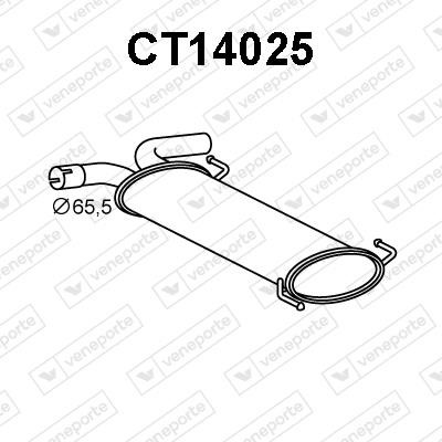 Veneporte CT14025 End Silencer CT14025: Buy near me in Poland at 2407.PL - Good price!