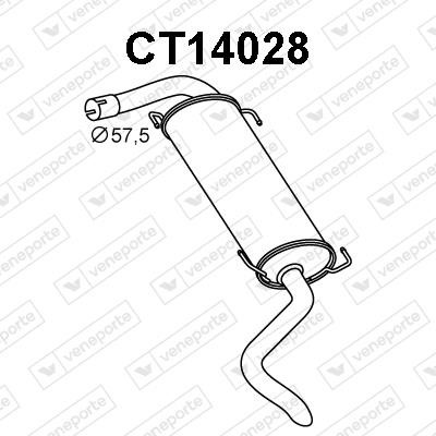 Veneporte CT14028 End Silencer CT14028: Buy near me in Poland at 2407.PL - Good price!